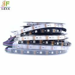Decorativa Fita LED, RGB, Full Color, endereçável, 2 Sinal, 5V, DAT, CLK, GND, SK9822, 30, 60, 144 LEDs, M, 5050 - Image 2
