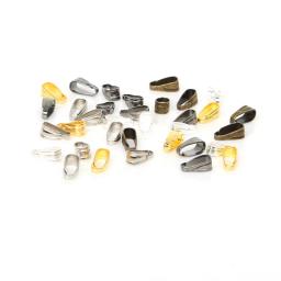 Quente!!!!100 pçs/lote pingente clipes fechos pingente clipe pitada fiança pingente conectores jóias descobertas diy jewely peças acessórios - Image 2