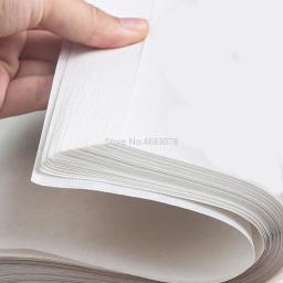 Papel de arroz semi-cru chinês para pintura e caligrafia, papel Xuan, suprimentos artesanais, 34x69cm, 100pcs - Image 3