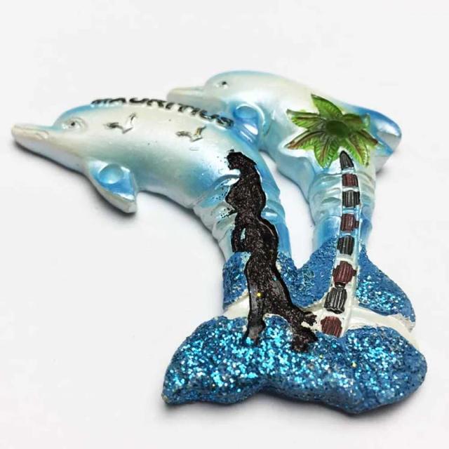 Lembranças Turísticas: Adesivos Magnéticos de Golfinhos para Decoração de Geladeiras por Maurício