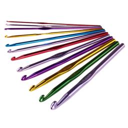 Agulhas de Tricô Popular Conjunto com Metal Handle, Crochet Gancho, Alumínio De Bambu, 2mm-8mm, Lovely, Frete Grátis, 12Pcs - Image 4