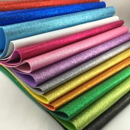 EVA Foam Sponge Paper, Glitter Flash, ouro, artesanato, folhas de papel, jardim de infância DIY, 2mm, 10pcs - Image 1
