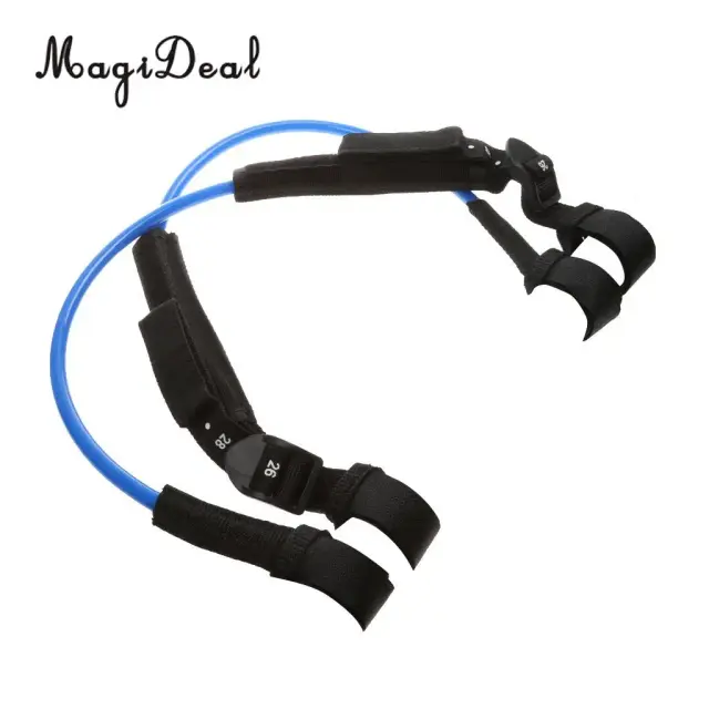 Chicote Profissional para Windsurf Magideal - Conjunto de 2 Peças com TPU Ajustável e Linha Antiderrapante, 56-71cm, Azul/Laranja