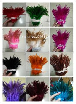 50 pçs natural colorido galo penas voar amarrando penas em massa decorações de natal para casa casamento ano novo cosplay venda - Image 1