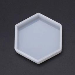 Molde de resina epóxi para decoração de artesanato, formas geométricas e hexagonal de silicone para decoração de bolos, faça você mesmo - Image 3