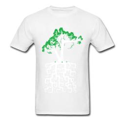 Camiseta quadrada dupla da árvore da vida, camiseta de ciências, código de engenharia para homens, camiseta estampada de algodão, outono, exclusiva, novo - Image 5