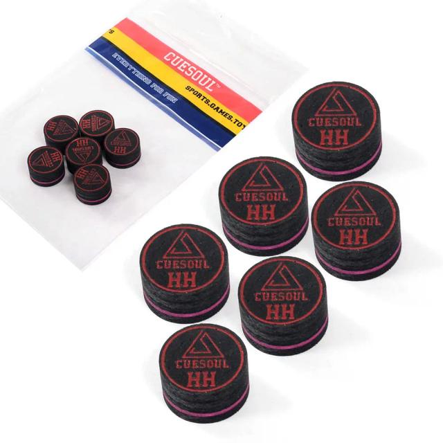 Cuesoul 14mm: 8 Dicas de Sugestões de Camadas de Pele de Porco para Taco de Sinuca - Conjunto com 6 Peças