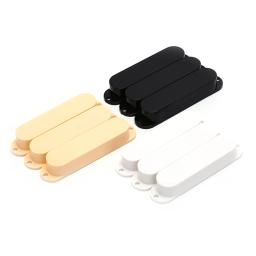 Capas de captador de guitarra de bobina única, capa para capa única, preto, branco, amarelo, guitarra elétrica, 3pcs - Image 1