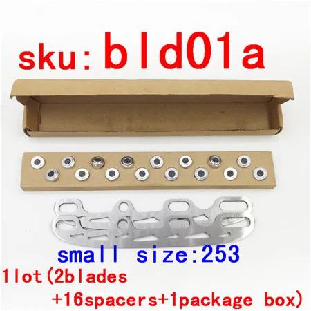 1 conjunto de lâmina de skate de gelo 253/290mm bola de substituição de lâmina de gelo para rolo inline slalom sapatos de skate figura patins lâmina de hóquei no gelo - Image 1