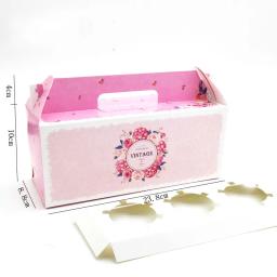 Caixa de cupcake com alça de janela, caixa de papel kraft de circo unicórnio para bolo, embalagens de festa, lembranças, caixas de bolo de casamento, 20 peças - Image 1