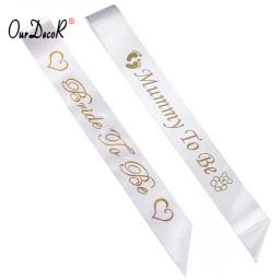 Faixa decorativa de cetim com estampas de urso, faixa de ombro para lembrancinha de festa de mamãe bebê, faixa de mão - Image 1