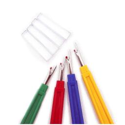 Cortador de fio plástico para costura, ferramentas de costura com alça, acessórios de costura (4 pequenos e grandes), 8 peças - Image 3
