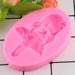 Molde de silicone para artesanato de açúcar, forma de menina para fondant, cozinha, confeitaria, chocolate, massas, bolos, ferramentas de decoração - Image 4
