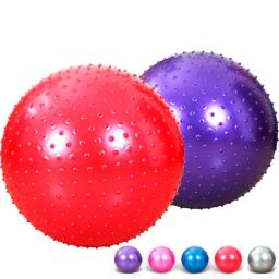 Bola de massagem farpada com bomba de ar, bola de ioga, fitness, equilíbrio, exercícios, pilates, malhação - Image 3