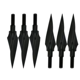 6-50 pçs de aço carbono cabeças de seta rotativa 150 grão broadheads dicas pontos tiro com arco flecha para arco composto recurvo besta - Image 1