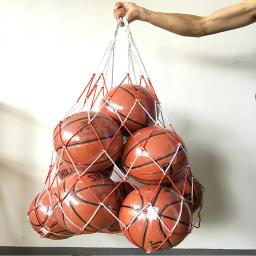 1 pcs Esportes Ao Ar Livre Redes De Futebol Futebol Net 10 Bolas Levar Fio Redes de Vôlei Basquete Bola de Rugby Portátil Rede do Gol saco - Image 2