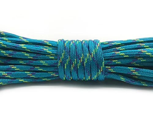 Cordão de Sobrevivência para Acampamento e Escalada - Corda de Pára-quedas de 7 Fios com 4mm de Diâmetro