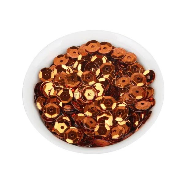 Lantejoulas de PVC Redondas Soltas para Artesanato - 20g, 6mm, 1200 Unidades em Prata para Decoração e DIY