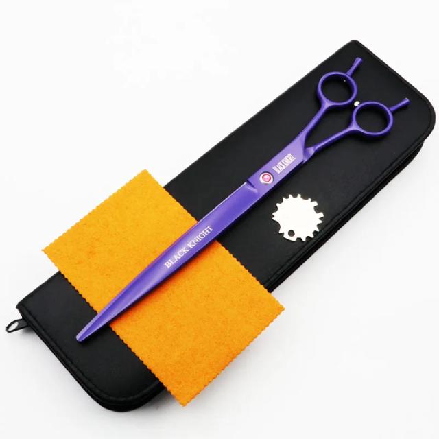 Tesoura Profissional de 9 Polegadas para Grooming de Cães e Gatos - Corte Reto Ideal para Salões e Barbeiros