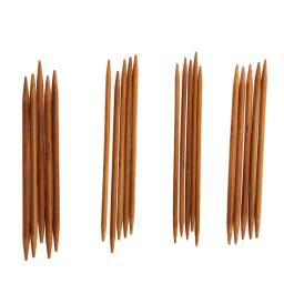 55 pçs 11 tamanhos 13cm de bambu tricô agulhas crochê ganchos duplo apontado carbonizado bambu agulhas camisola tecer artesanato - Image 6