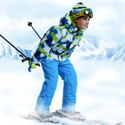 -30 graus crianças conjunto de roupas meninos menina crianças snowboard terno de esqui à prova dwaterproof água esportes ao ar livre jaqueta calças roupas snowsuit adolescente - Image 3