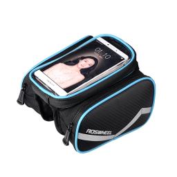Roswheel bolsa de ciclismo com tela sensível ao toque, acessório para bicicleta de estrada e mountain bike, tubo frontal de 6.2 - Image 4