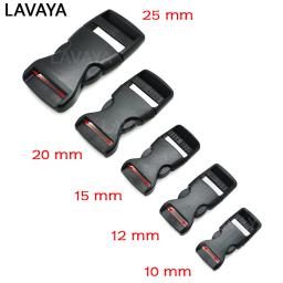 Fivela de plástico para cinto, acessório para sutiã com liberação lateral, fivela dupla ajustável e preta - Image 1