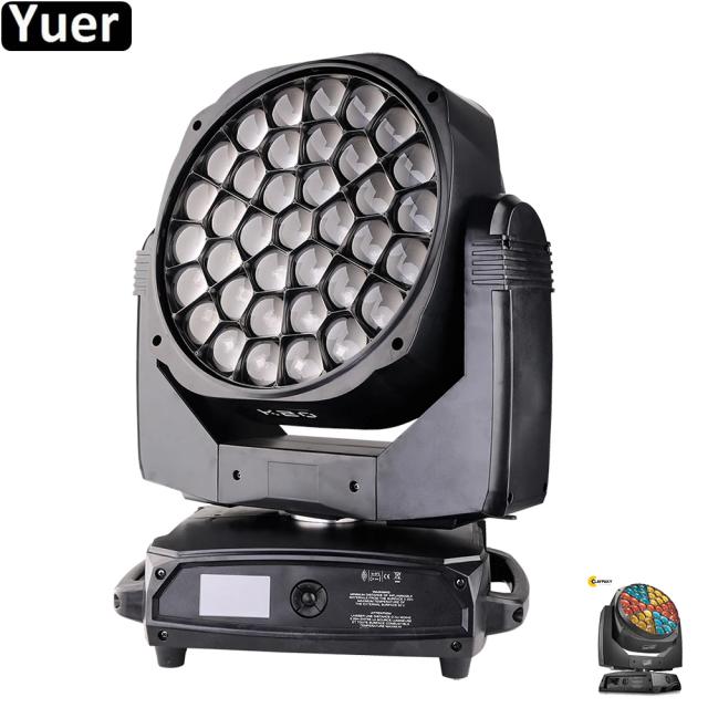 Luzes LED Movendo Cabeça K20 Big Bee Eye com Efeitos FX e Mistura de Cores para Festas, DJs e KTV - 37x15W Novas