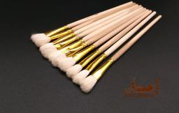 Pincel para pintura de arte com 12 tamanhos, pincel de madeira e lã com alça - Image 2