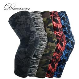 Joelheiras de camuflagem para basquete, Joelheiras protetoras para esportes de ginástica, Compressão Joelho Bezerro Leg Sleeves Pad, Joelho Brace Guard - Image 1