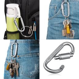 Alta qualidade de alumínio mosquetão d-ring chaveiro kit de viagem equipamentos de acampamento montanhismo gancho acessórios de escalada - Image 4