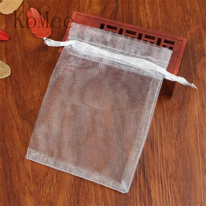 Sacos De Organza Grande Com Cordão, Favor Do Casamento, Saco De Presente De Natal, Boutique Presentes, Bolsas De Embalagem, 15x20 cm, 20x30 cm, 30x40cm, 10Pcs por lote - Image 1