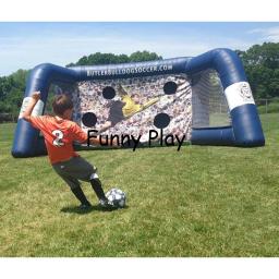 Jogo de gol inflável para construção de equipe, uso em chuteiro, quadra de rugby, bola de rugby - Image 5