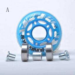 Rodas de patins roller inline, 64mm, 70mm, 72mm, rodas para crianças, tênis de criança, com espaçador e rolamento - Image 3