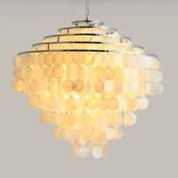 Luminária pendente moderna, criativa, concha, luz led nórdica, iluminação para casa, quarto, ferro - Image 3