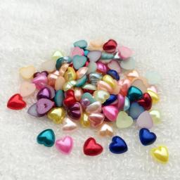 Faça você mesmo 120pcs 8mm formato de coração pedra de strass acrílico base plana diy para fantasia arte de unha decoração móvel. D45a - Image 4
