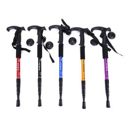 Nordic Anti Shock Walking Poles Sticks, Trekking Telescópico Caminhadas, Bastões de bengala dobráveis com protetores de pontas de borracha - Image 1