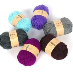 Fio de fibras acrílicas macias 50 g/peça, prático crochê linha de lã tricotada à mão para boneca roupa cachecol - Image 4