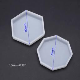 Molde de resina epóxi para decoração de artesanato, formas geométricas e hexagonal de silicone para decoração de bolos, faça você mesmo - Image 6