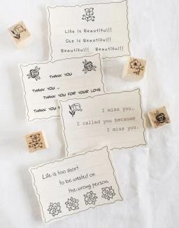 12pçs selos de madeira florais, selos de madeira diy, carimbo de madeira, letras de flor rosa, diário, artesanato, conjunto de cartão para scrapbooking - Image 6