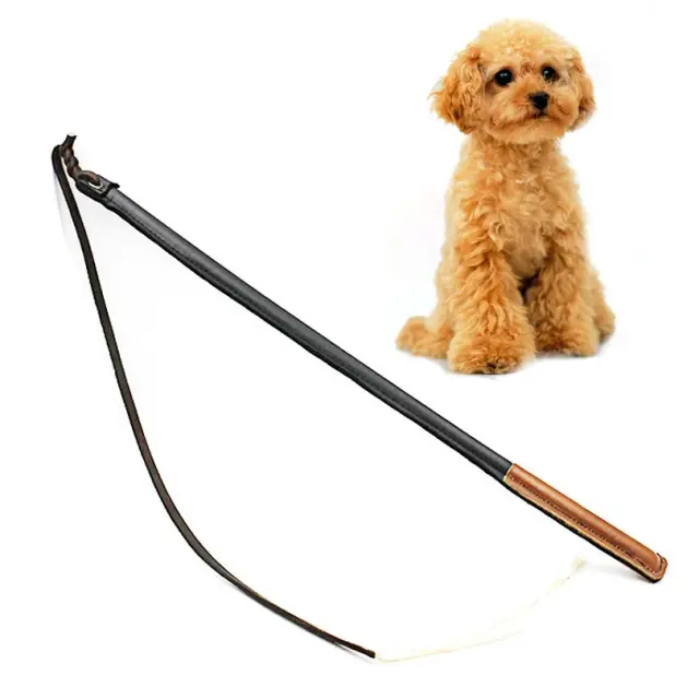 Treinamento Eficaz com Chicote para Cães de Trabalho: Schutzhund, Poodle e Pastor Alemão - Couro de Alta Qualidade para Treinos Seguros