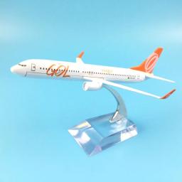 Aeronave aéreo brasileiro, modelo de avião com 16cm fabricado em liga metálica, aeronave aéreo, s9 737 b737 800 - Image 3