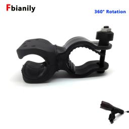 Suporte de lanterna led giratório 360, acessório para bicicleta suporte de lanterna luz frontal - Image 1