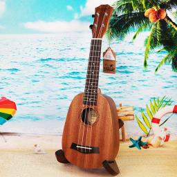 Venda quente 21 "ukulele soprano mini gitar mogno ukelele 4 cordas de náilon hawaiian guitarra pequena 28 tipos padrões - Image 2