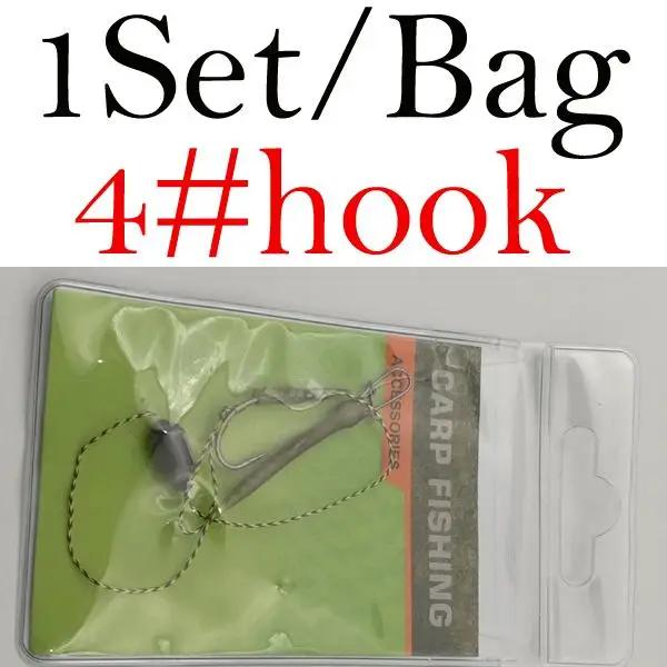 Anzóis combinados para pesca, equipamento de pesca artesanal, anzóis prontos para pescar, tamanho 4 #6 # - Image 1