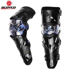 Scoyco mulheres rosa motocicleta joelheira gurad motocross mx equitação joelho protetor de moto corrida joelheira equipamentos de proteção - Image 3