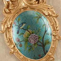 Europa luxo diamante floral anjo parede pendurado vaso de resina artesanato decoração casa parede vaso de flores mural restaurante ornamento - Image 3