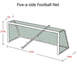 Rede do objetivo do futebol para 5 pessoas, rede do cargo do futebol, treinamento do fósforo, esportes, 5 pessoa, PE, Five-a-side, 1 PC - Image 5