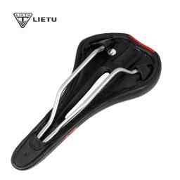 Lietu-Sela ergonômica de bicicleta para MTB, Road Bike, assento perfurado, espuma amortecida, PU Leather Texture, trilho de aço, acessórios do ciclo, novo - Image 5
