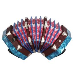 Alta qualidade concertina acordeão 20-button 40-reed anglo estilo com bolsa de transporte e alça de mão ajustável - Image 4